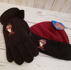 LAST CHANCE!! Tazmanian Devil Hat and Gloves